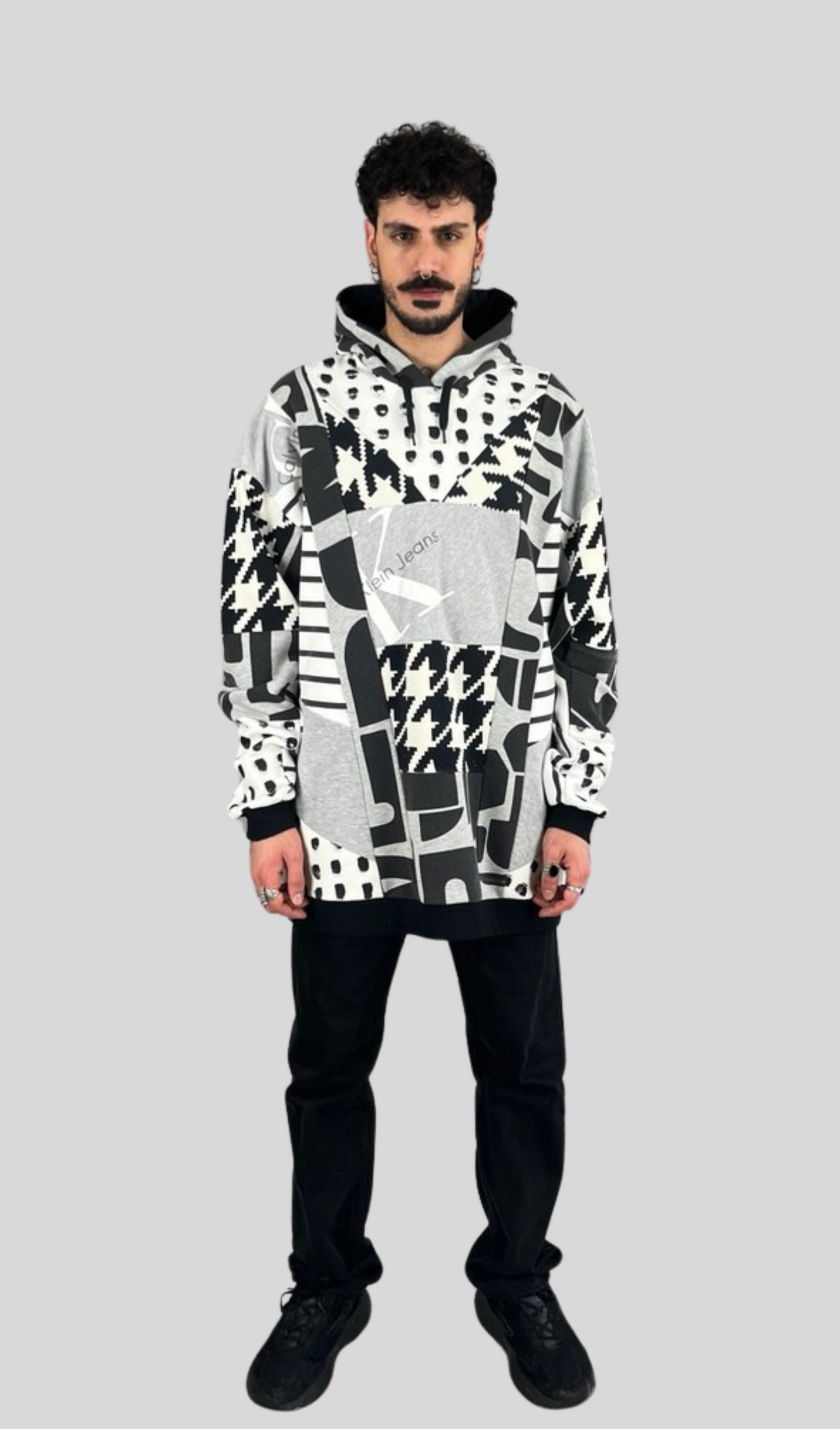 Everyone's Hoodie Black and White