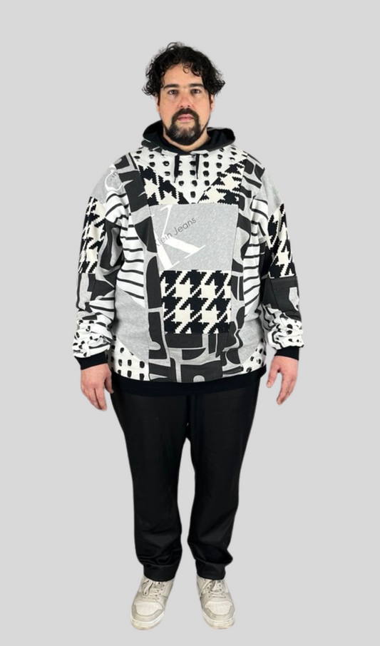 Everyone's Hoodie Black and White