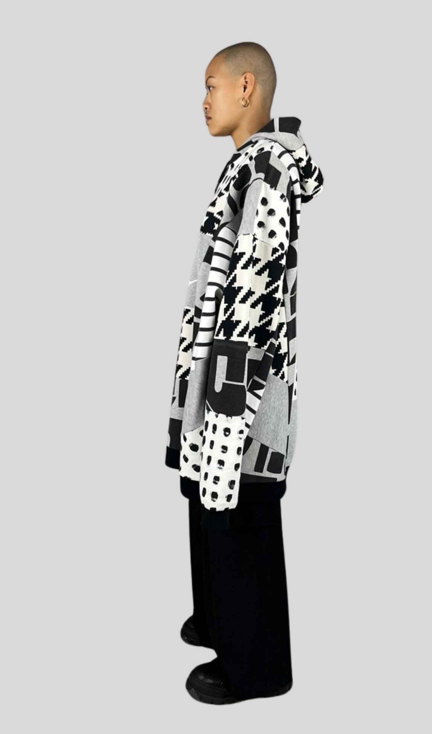 Everyone's Hoodie Black and White