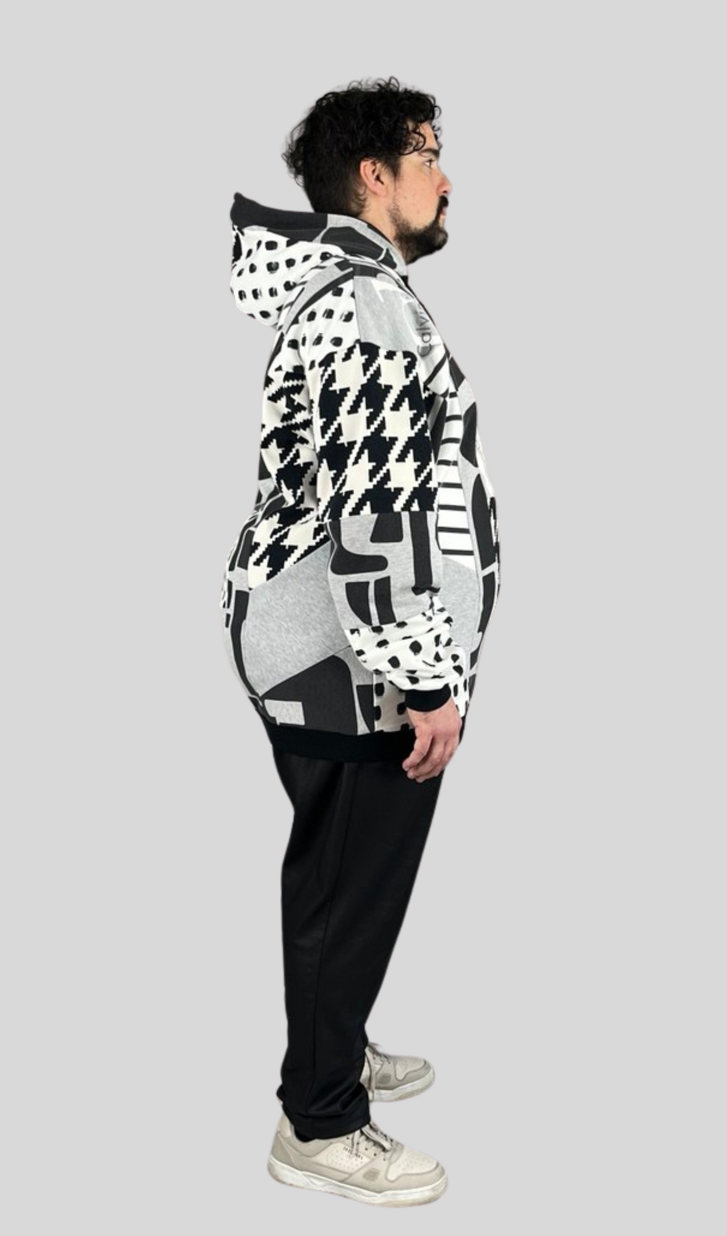 Everyone's Hoodie Black and White