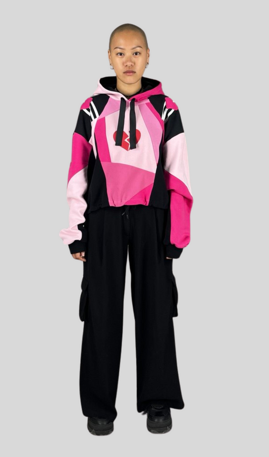 Cropped Hoodie Pink