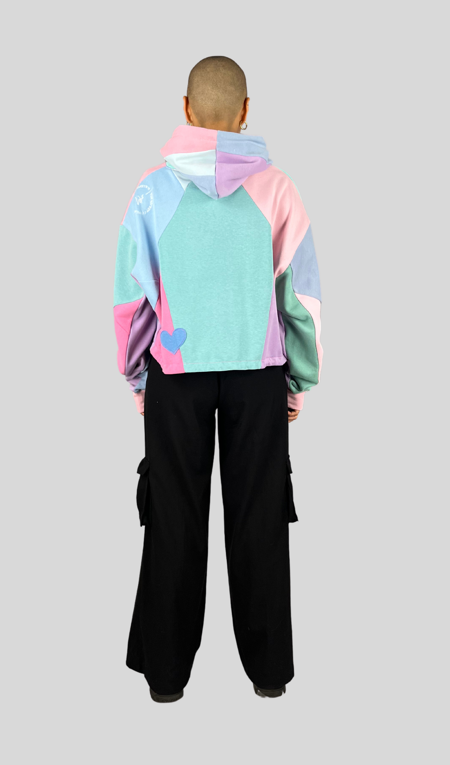 Cropped Hoodie Pastel