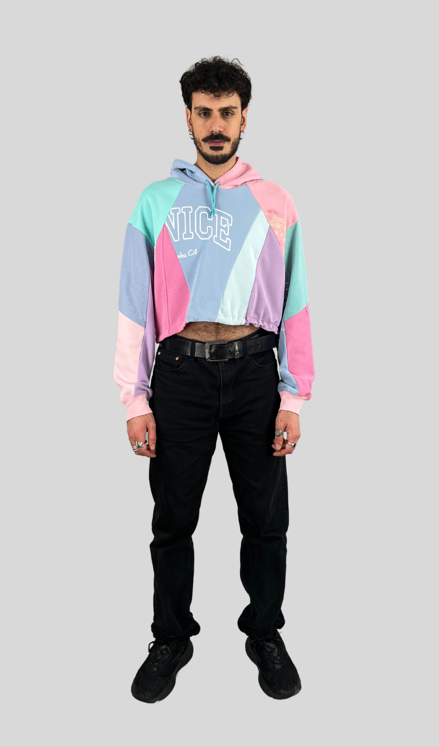 Cropped Hoodie Pastel
