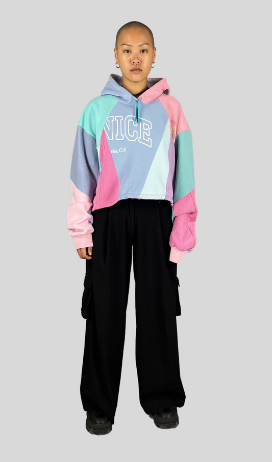 Cropped Hoodie Pastel